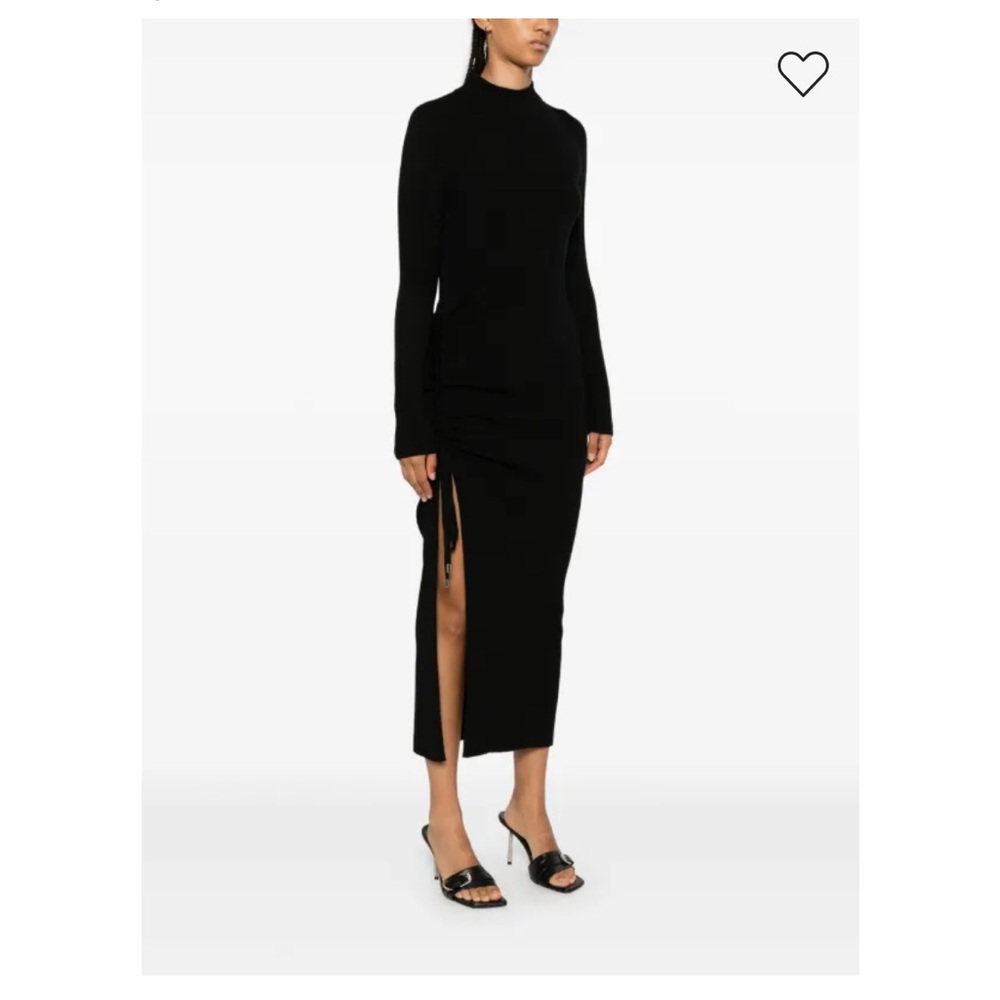 Michael Kors Black Midi Dress with Slit